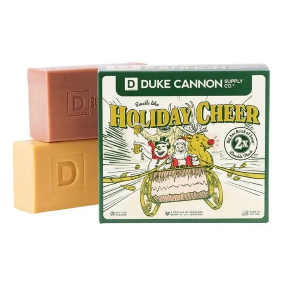 Duke Cannon Holiday Cheer Big Ass Brick Soap Special Box Double Pack Mens Gift